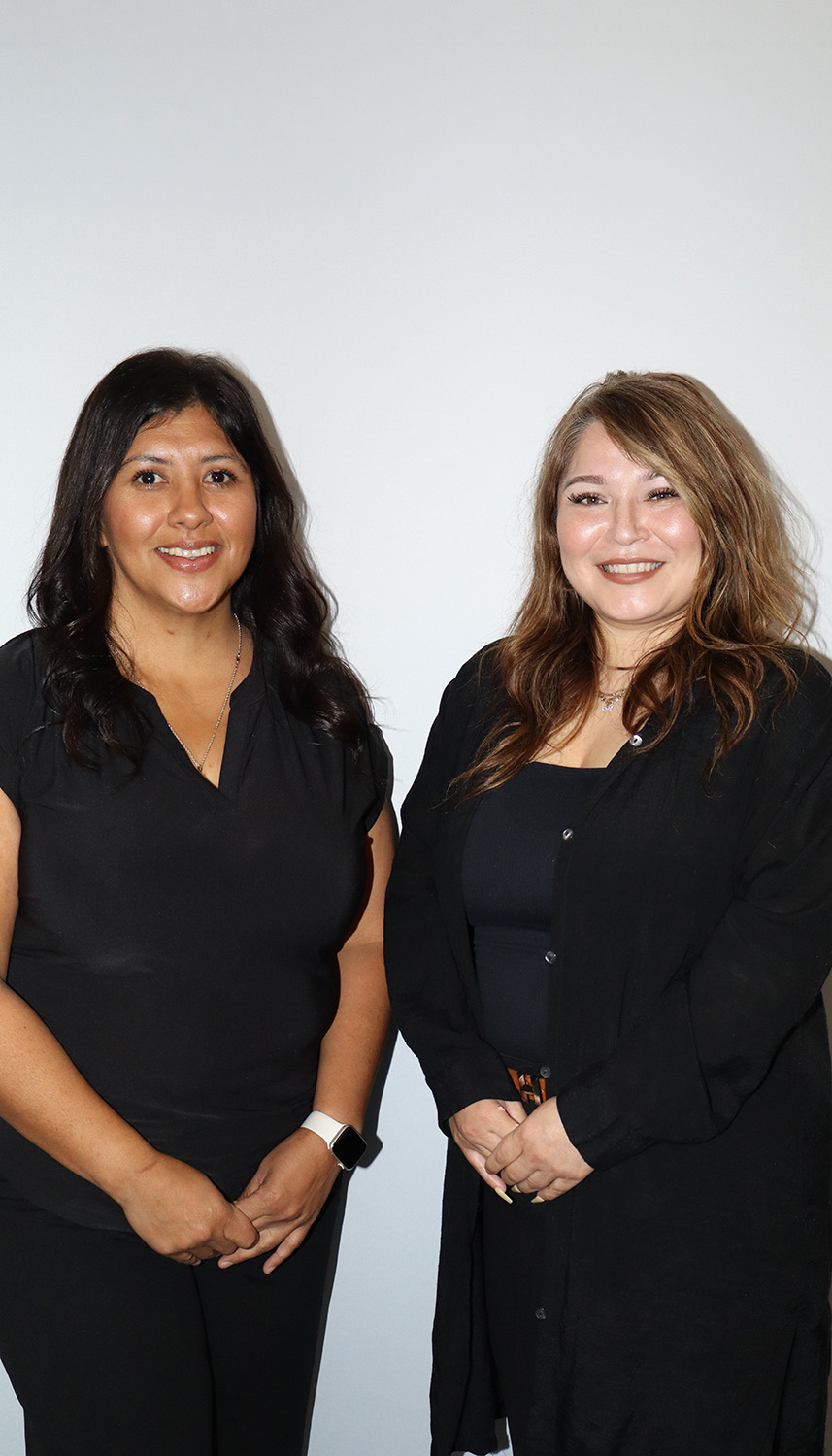 Photo of Office Assistants Stephanie Rendon and Christy Villegas