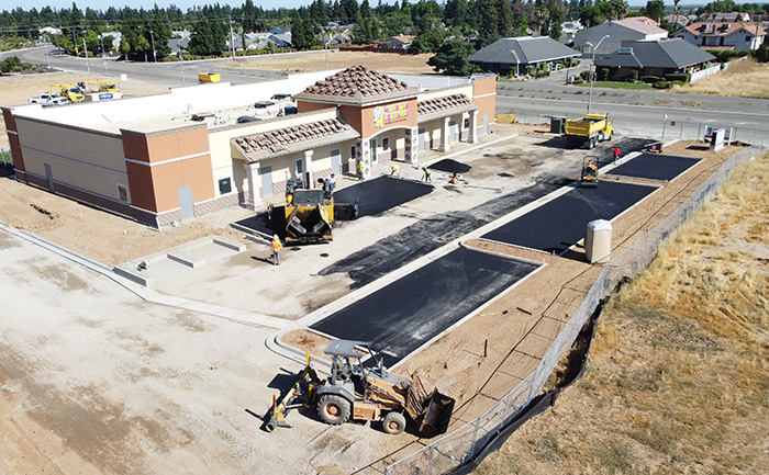 Image of paving equipment at the Learning Experience in Fresno, CA